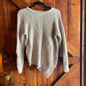 Simply Vera Vera Wang Ribbed Sweater - Light Gray